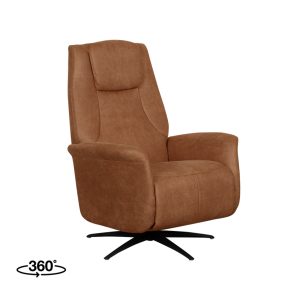 LABEL51 Fauteuil Stockholm - Cognac - Micro Suede - One Size