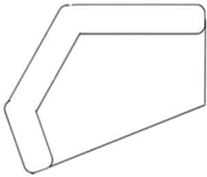 LABEL51 Bank Forenza - Naturel - Boucle - Long Chair Irregular Arm Links VS