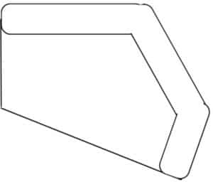 LABEL51 Bank Forenza - Naturel - Boucle - Long Chair Irregular Arm Rechts VS