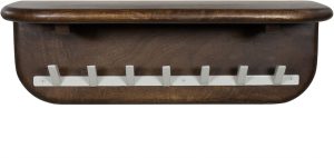 Aruba kapstok 60 cm met hoedenplank en 7 haken