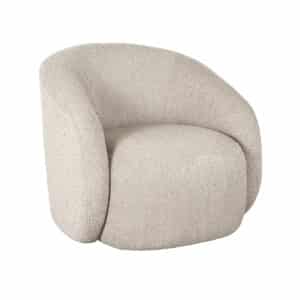 LABEL51 Fauteuil Alby - Beige - Boucle