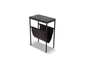 Bijzettafel Bow Zwart marmer 45 cm