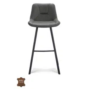 Barkruk Blake ZH 80 Microleder Bull Graphite 66 Poot Black