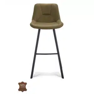 Barkruk Blake ZH 80 Microleder Bull Moss 59 Poot Black