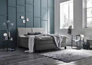 Boxspringset V1000 – Luxe slaapcomfort in vaste uitvoering