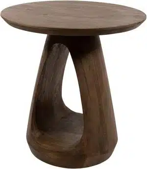 Bremen bijzettafel Ø50, H50, Mango Matt Walnut