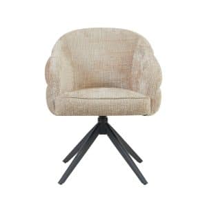 Eetkamerstoel Bella | 4 kleuren | Poot Black | Met armleuning