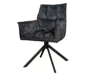 Eetkamerstoel Donny. Uit voorraad leverbaar in 4 verschillende velvet kleuren.