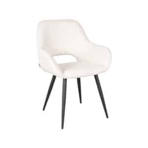 LABEL51 Eetkamerstoel Fer - Ivory - Boucle