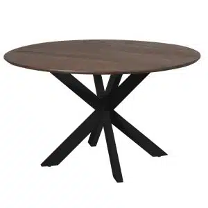 Eettafel Madison Brown | 150 cm | Poot Black