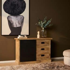 Ladekast Noa Naturel Mangohout 100 cm
