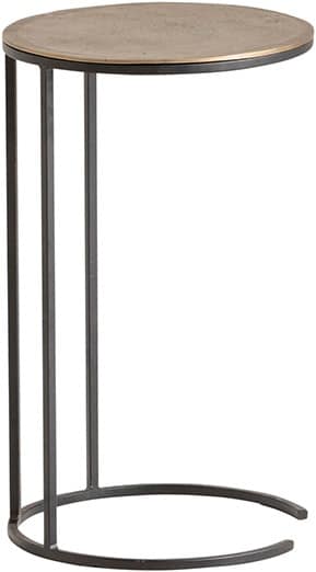 Monocle laptoptafel, Brass antique