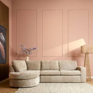 MySofa Alma Beige Divan Links + 2,5 zits STOF