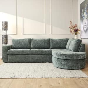 MySofa Alma | Green | 2,5 zits + Divan Rechts