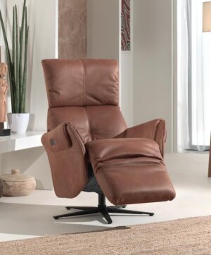 Relaxfauteuil Lucas cognac
