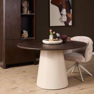 Ronde eettafel Madison Bruin Mangohout 150 cm