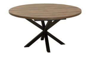 Ronde uitschuifbare eettafel