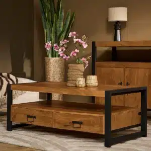 Salontafel Boaz met 4 lades. 120 cm