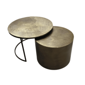 Salontafel Luna Gold. Set van 2