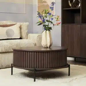 Salontafel Madison Brown | 80 cm | Rond