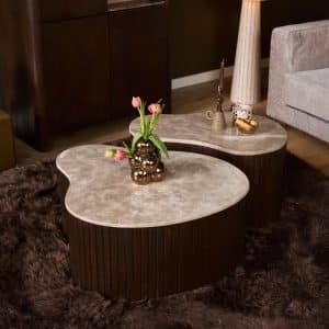 Salontafel Nomi Bruin Marmer 84 cm