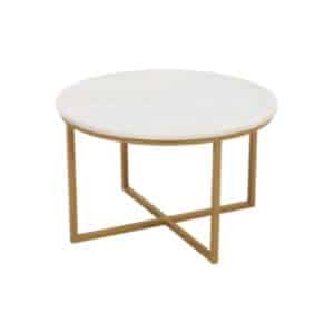 Salontafel Ryan | Wit marmer 70 cm