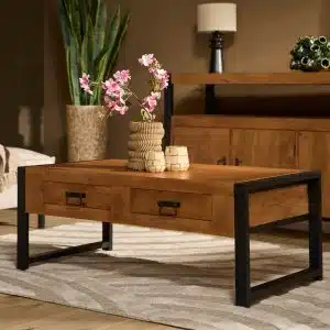 Salontafel met lades. 120 cm