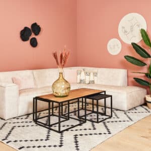 Salontafel set black en white