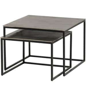 Salontafel, set van 2, Silver antique