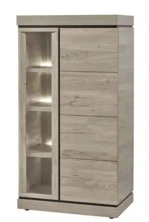 Vitrine Marlou links glas