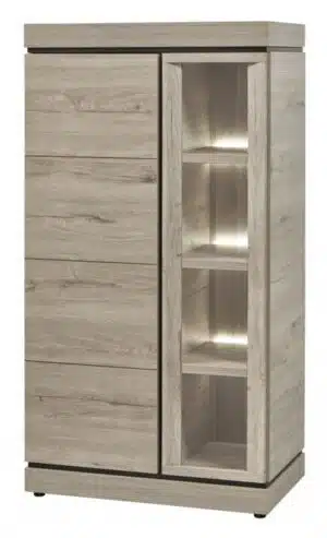 Vitrine Marlou rechts glas