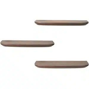 Wandplank Gusta Brown | 60 cm | Set van 3