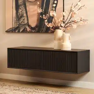 Zwevend tv meubel Madison Black | 120 cm