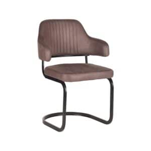 LABEL51 Eetkamerstoel Otta - Truffel grijs - Microfiber