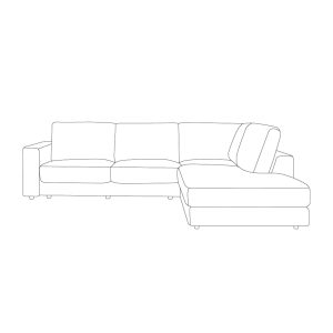 LABEL51 Hoekbank Valero - Royal Boucle Natural 110 - Boucle - Hoekbank Rechts