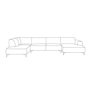 LABEL51 Bank Merido - Raven Grey 07 - Chenille - U-Bank Links