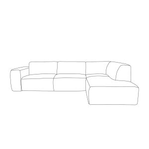 LABEL51 Hoekbank Verona - Royal Boucle Natural 110 - Boucle - Hoekbank Rechts