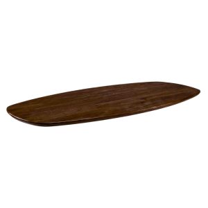 LABEL51 Eetkamertafel Tafelblad Deens Ovaal - Espresso - Mangohout - 240 cm - Deens Ovaal