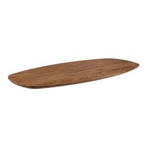 LABEL51 Eetkamertafel Tafelblad Deens Ovaal - Nature Smooth - Mangohout - 220 cm - Deens Ovaal