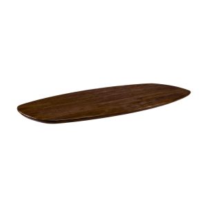 LABEL51 Eetkamertafel Tafelblad Deens Ovaal - Espresso - Mangohout - 200 cm - Deens Ovaal