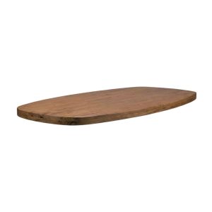 LABEL51 Eetkamertafel Tafelblad Deens Ovaal - Espresso - Mangohout - 200 cm - Deens Ovaal