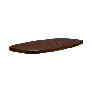 LABEL51 Eetkamertafel Tafelblad Deens Ovaal - Espresso - Mangohout - 180 cm - Deens Ovaal
