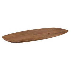 LABEL51 Eetkamertafel Tafelblad Deens Ovaal - Nature Smooth - Mangohout - 240 cm - Deens Ovaal