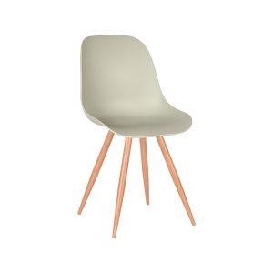 LABEL51 Eetkamerstoel Rimini - Breeze - - Naturel Houtlook Frame