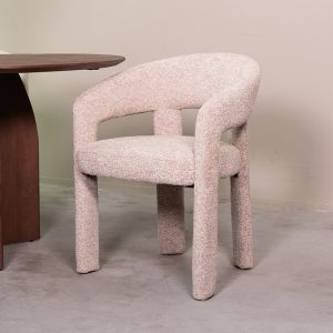 LABEL51 Eetkamerstoel Takara - Beige - Geweven