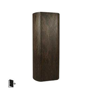 LABEL51 Bergkasten Miya - Espresso - Mangohout - 160 cm - Rechts