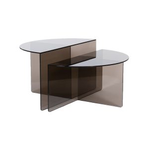 LABEL51 Salontafel Rosa - Smoked Brown - Glas