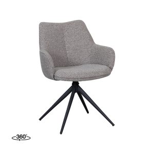 LABEL51 Eetkamerstoel Sawa - Mushroom - Boucle