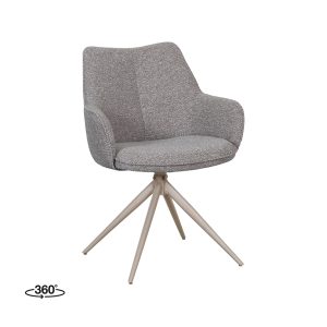 LABEL51 Eetkamerstoel Sawa - Mushroom - Boucle