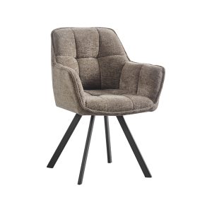 LABEL51 Eetkamerstoel Riley - Taupe - Geweven